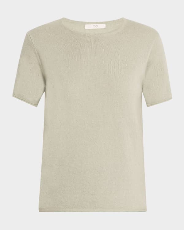 Marco Island Cotton Cashmere Crew Neck Sweater - Aegean