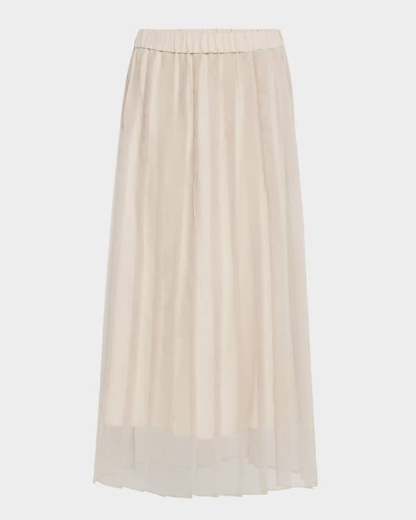 VIP【関税送料無料】希少 Khaite Kidd Skirt Khaite Kidd Pleated Midi Skirt | Neiman Marcus