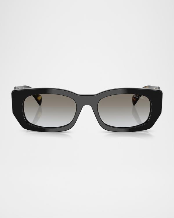 Prada Geometric Acetate Butterfly Sunglasses | Neiman Marcus display picture 1