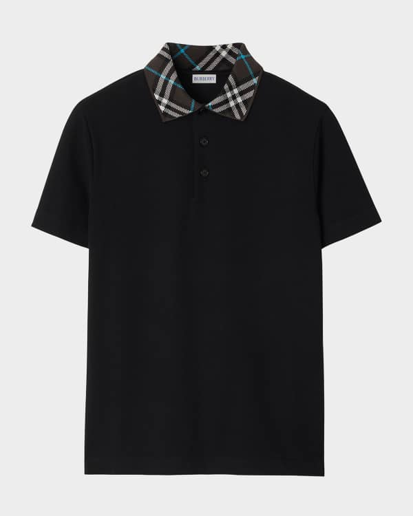 BURBERRY - 新品 Burberrys ブラック 長袖ポロシャツM〜Lサイズ