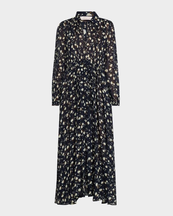 Wayf meryl long sleeve wrap dress cheap