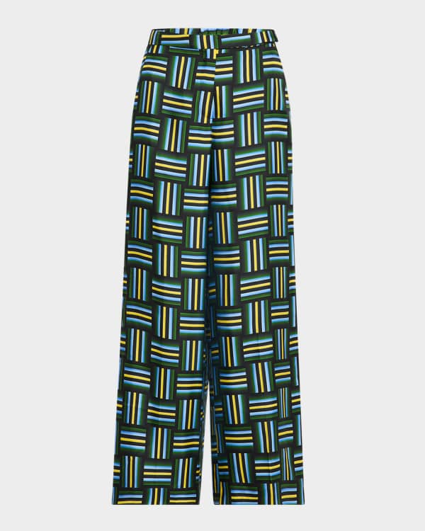 ALEMAIS La Musica Silk Pants | Neiman Marcus