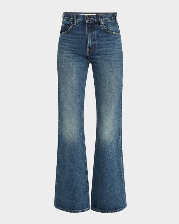FRAME Le Easy Flare Outseam Insert Jeans | Neiman Marcus