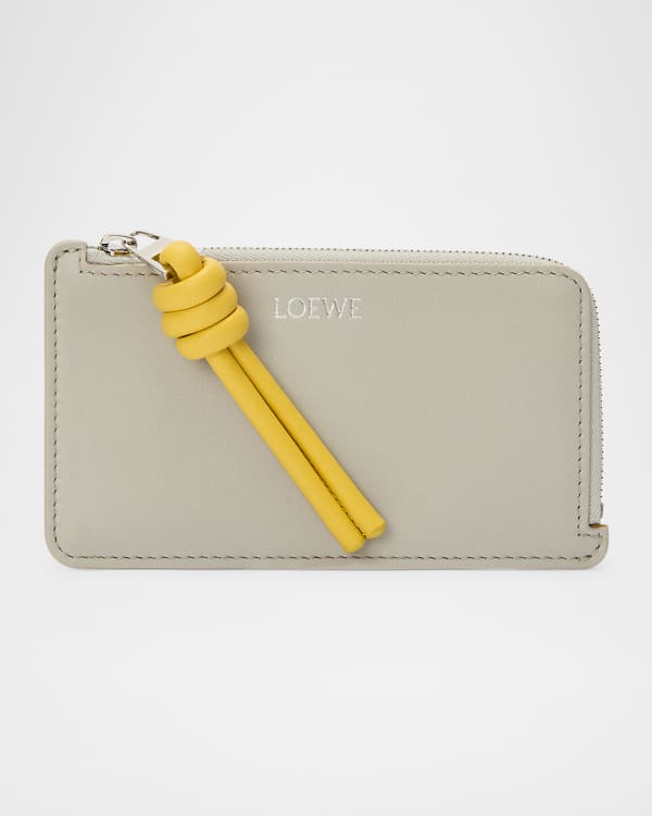 Loewe x Suna Fujita Bunnies Leather Card Holder | Neiman Marcus