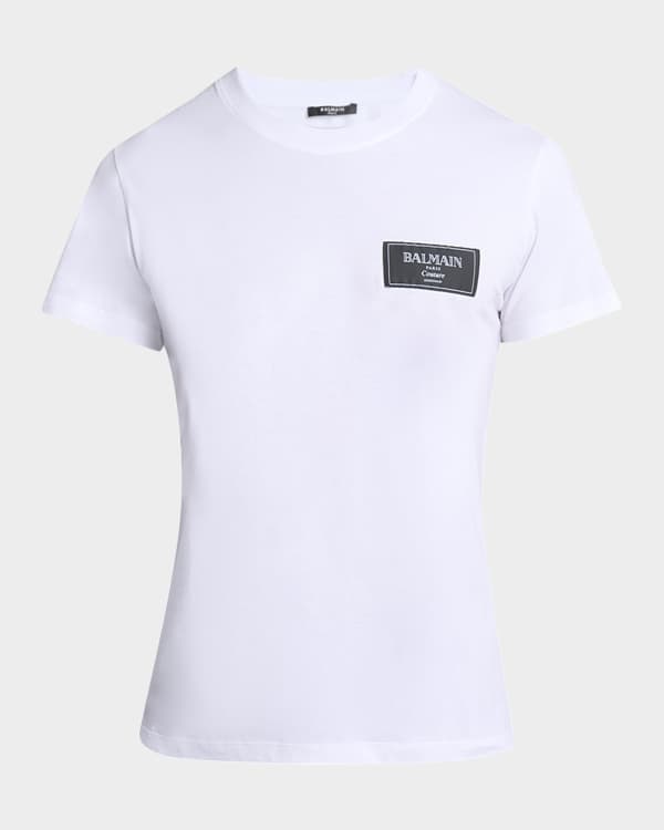 Balmain Men's Vintage Gel Logo T-Shirt | Neiman Marcus