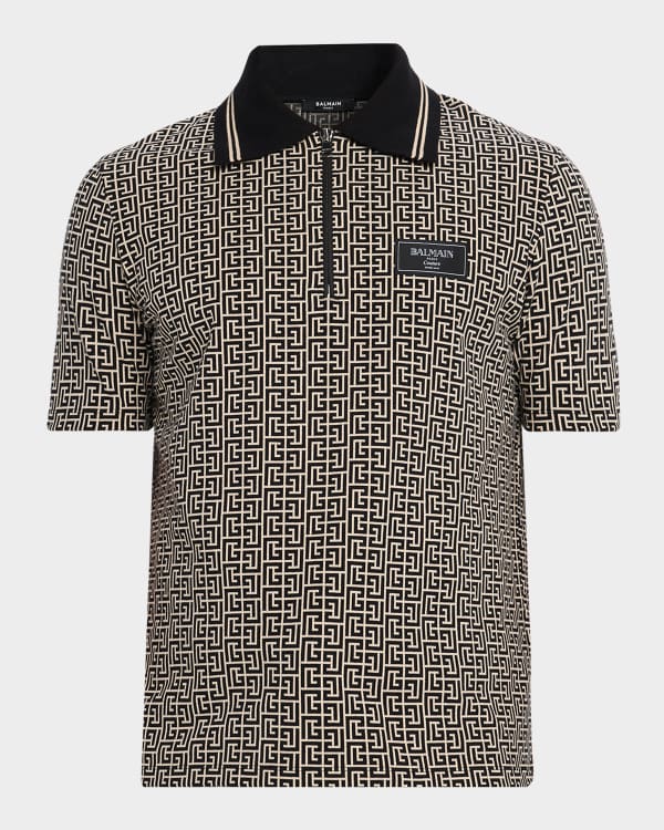 【送料関税込】AMIRI Short Sleeve Mesh Polo Amiri Short Sleeve Polo Shirt In Gray | ModeSens