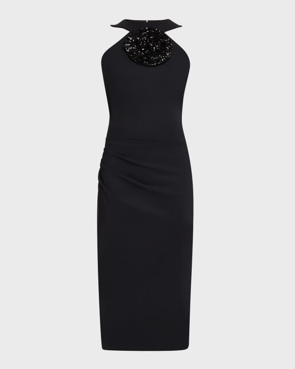 Milly lurex pleated dress top