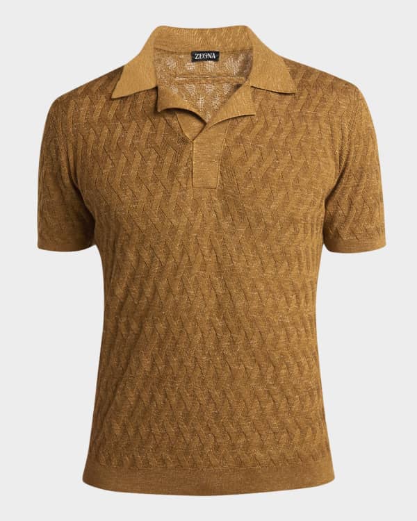 Ermenegildo Zegna Polo Shirt Short Sleeve Pullover Cotton