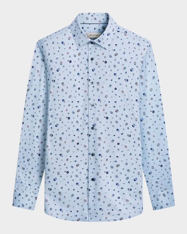 Bugatchi -OOOHCOTTON JAMES LS SHIRT - Berry main image 1