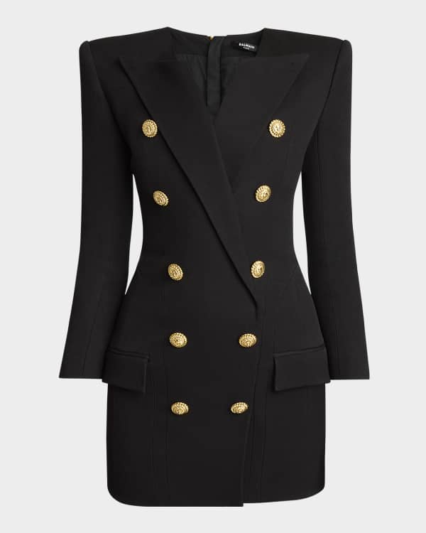 Balmain one shoulder blazer dress clearance