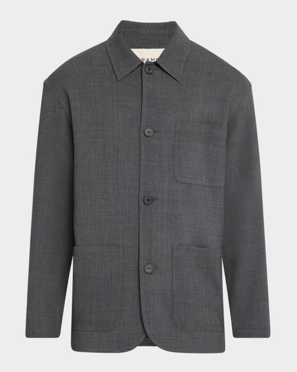 Theory Men's Classic Coach Jacket in Luxe New Divide