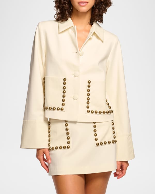 Cult Gaia Audrey Jacket - Ice Blue | Pickle
