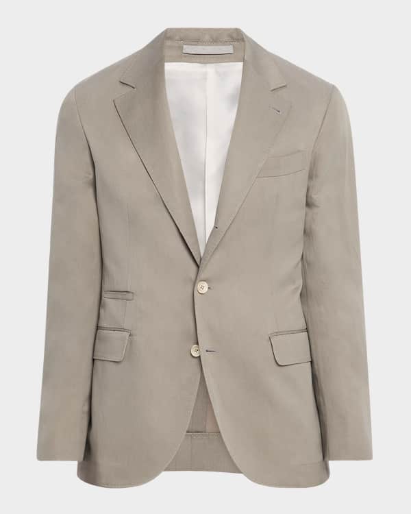 Brunello Cucinelli Men's Glen Check Two-Button Sport Coat