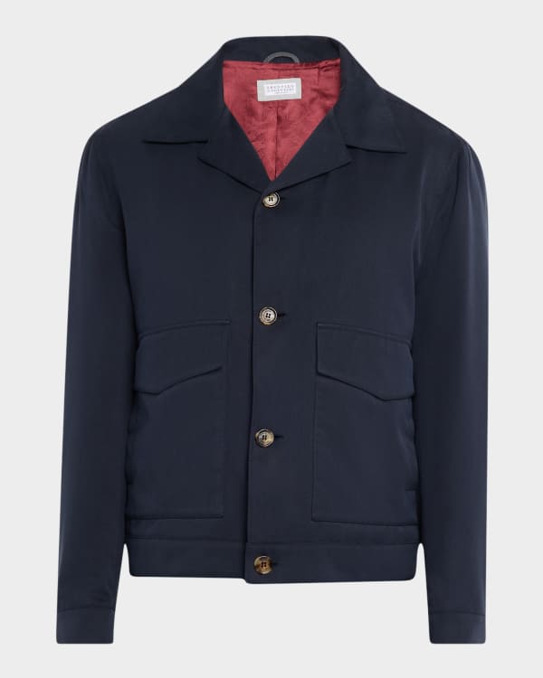 Just Cavalli Men's Chain Graphic Bomber Jacket | Neiman Marcus