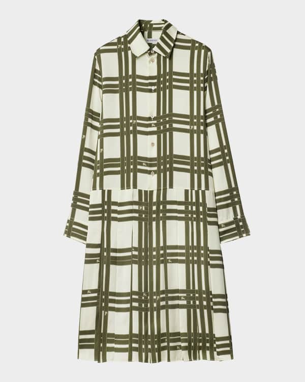 【関税＆送料込み】Burberry Belted Shirtdress Burberry Check Belted Shirt Dress | Neiman Marcus
