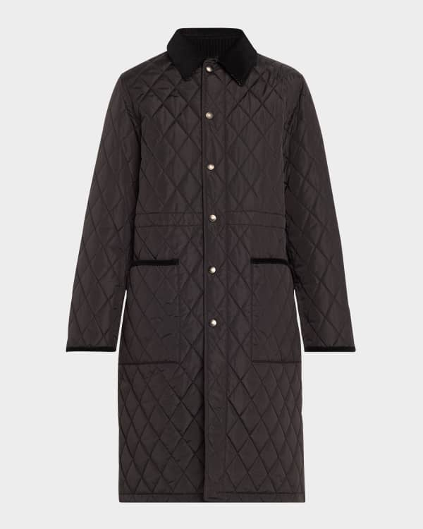 Burberry★素敵！Women's Black Velvet 1 Button Jacket Burberry Quilted Velvet Trim Jacket | Neiman Marcus