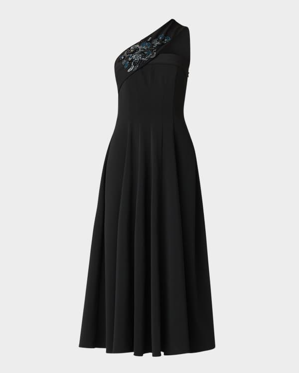 La Femme Floral Embellished Cap Sleeve A Line Mikado Gown Neiman Marcus