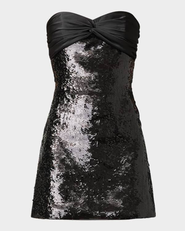 Gillian Strapless Embellished Sequins Mini Dress