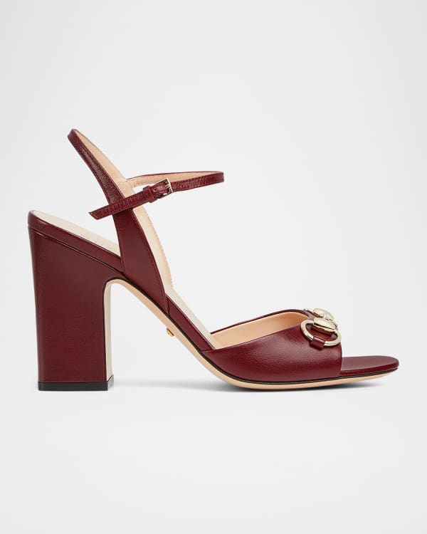 Angelina GG Canvas Flatform Slide Sandals