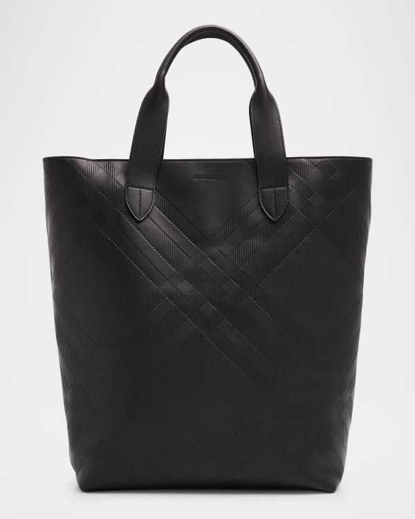 Burberry Men's Medium EKD Canvas Tote Bag | Neiman Marcus