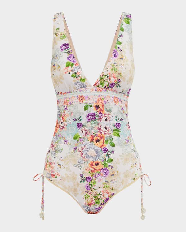 Botanical DD/E Cup Square Neck One Piece