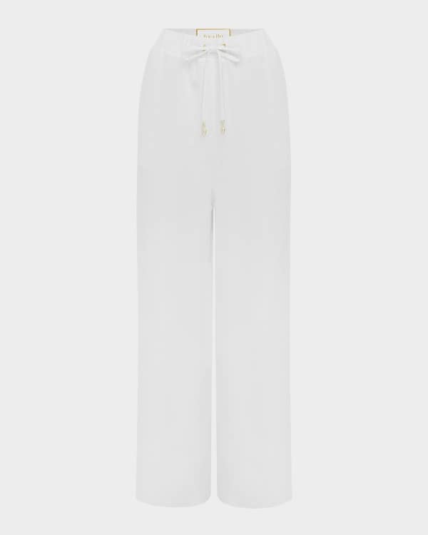 Zadig & Voltaire Pistol Courtney Linen Slit Pants | Neiman