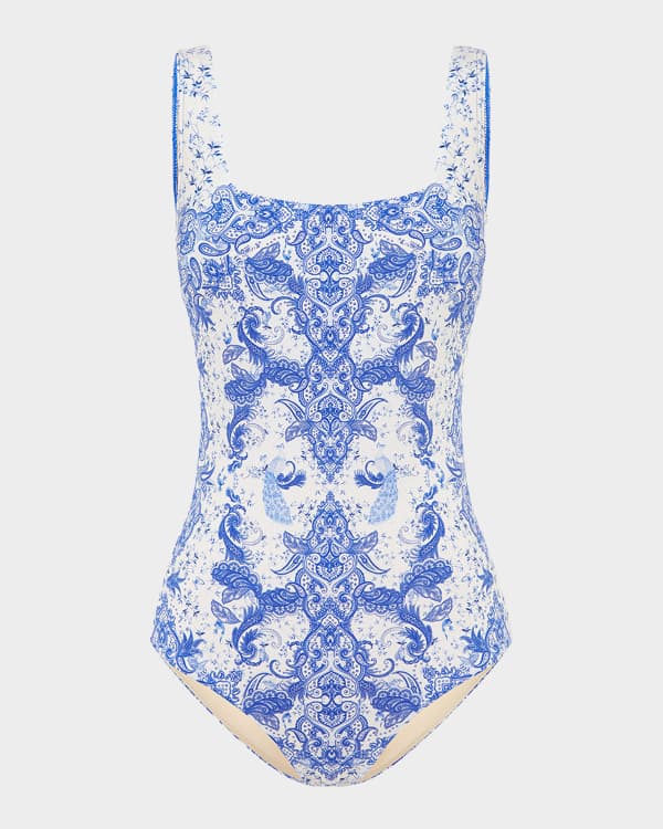 Ulla Johnson Bahia Underwire Maillot Swimsuit | Neiman Marcus