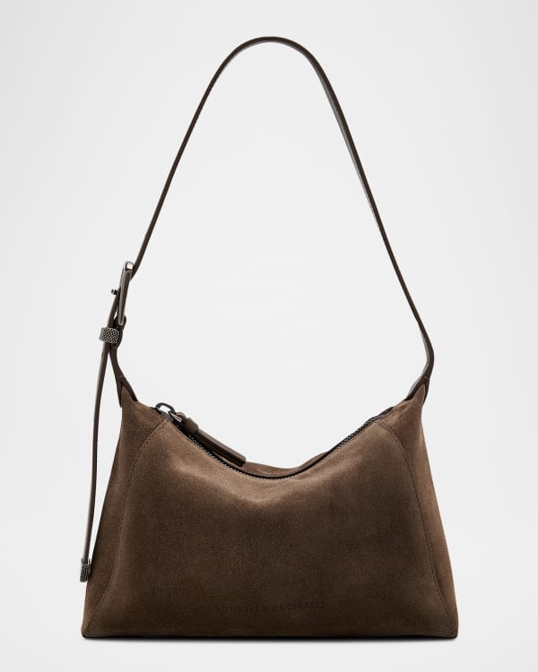 Jil Sander Wander Medium Canvas & Leather Shoulder Bag Jil Sander Wander Medium Canvas & Leather Shoulder Bag