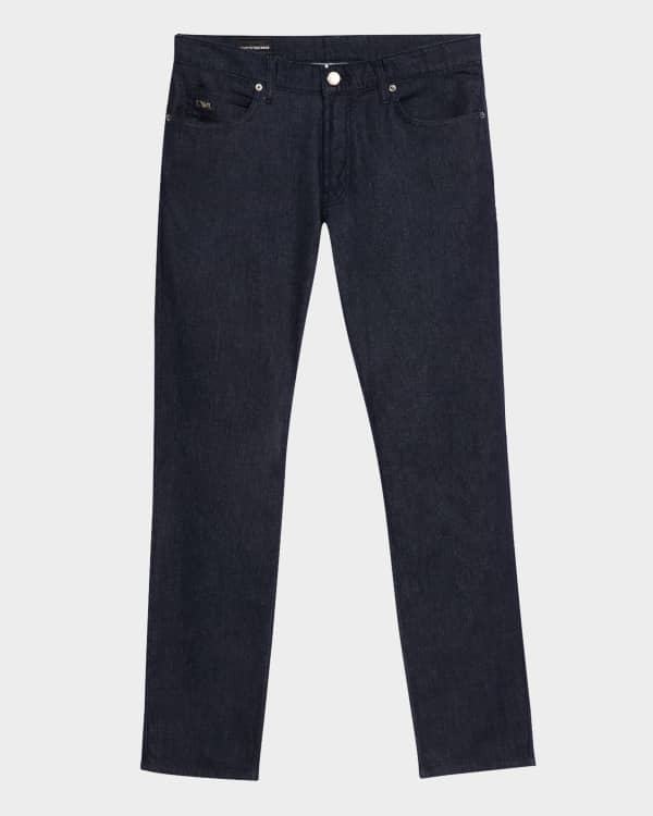 パンツ EMPORIO ARMANI thick stitching denim Emporio Armani Men's 5-Pocket Denim-Stretch Pants | Neiman