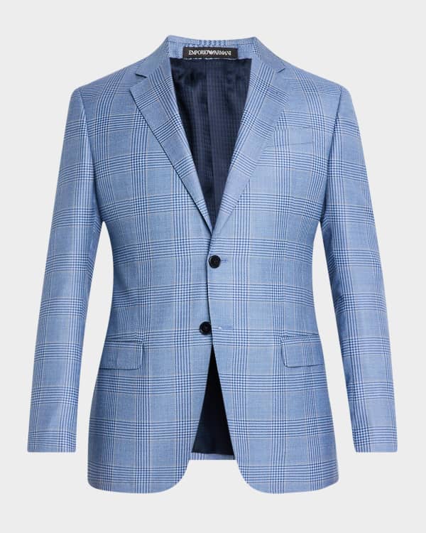 未使用品　EMPORIO ARMANI MATT ジャケット ブルー 48 Emporio Armani Blue Men's Vintage Cotton Jacket