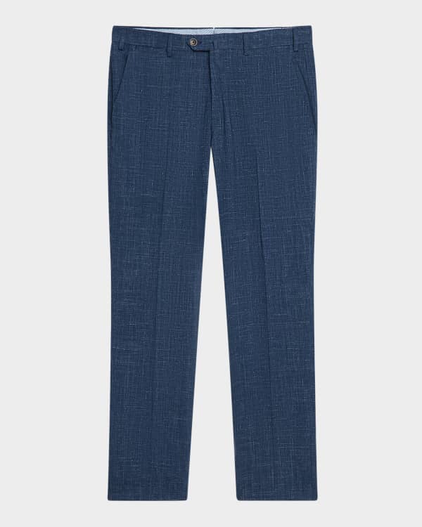 Emporio Armani Men's G-Line Flat Front Trousers | Neiman Marcus