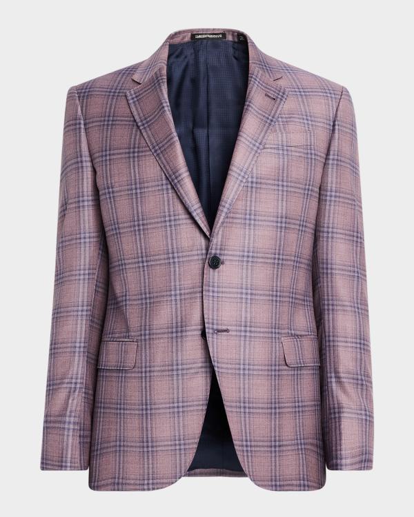 Giorgio Armani Men's Seersucker Suit Separate Jacket | Neiman Marcus