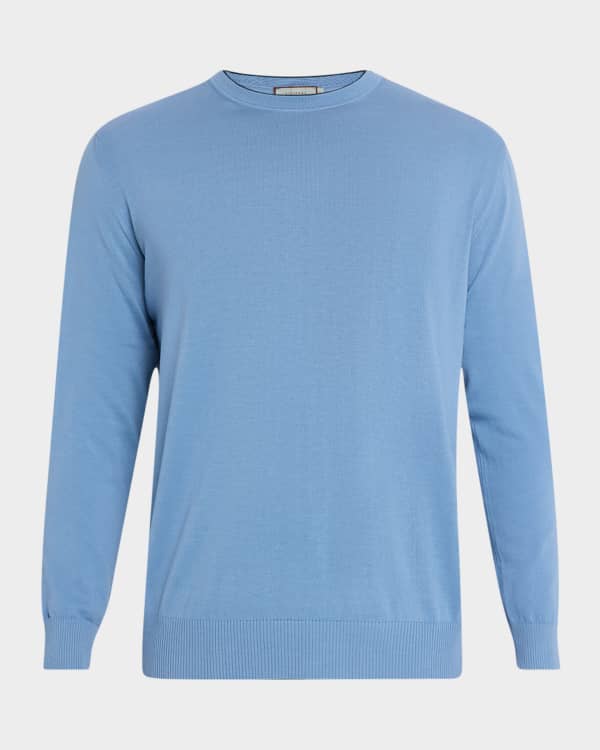 Coveri Moving Blue Cotton Mens Sweatshirt main image 1