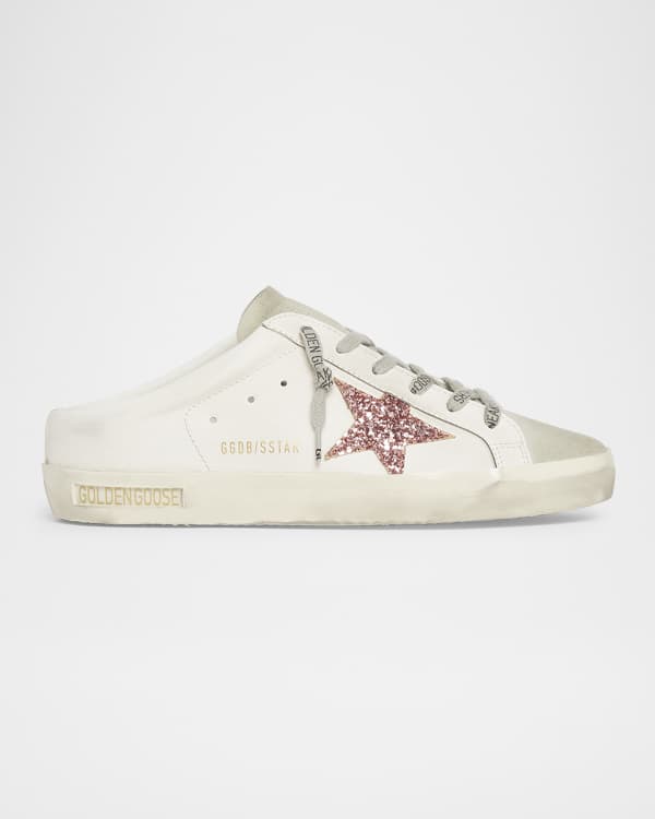 Golden Goose Ballstar Glitter Nylon Low-Top Sneakers