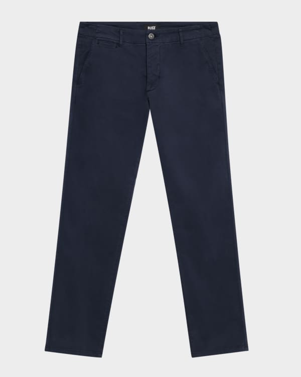 PAIGE Men's Lennox Slim Leather Pants | Neiman Marcus