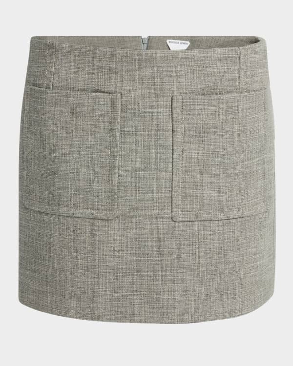【送料&関税込】Burberry Pleated Fringed-edge Mini Skirt Burberry Wool Pleated Check Mini Skirt (Skirts) IFCHIC.COM