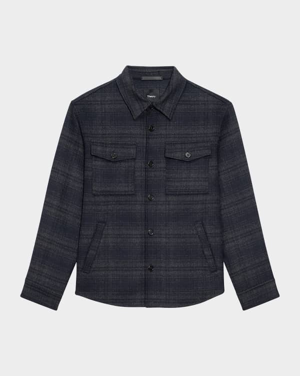 Theory Men's Garvin Ansedonia Overcheck | Neiman Marcus