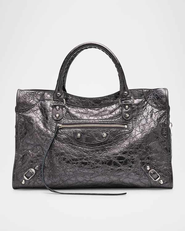 Balenciaga Neo Classic City XS Croc-Embossed Top-Handle Bag