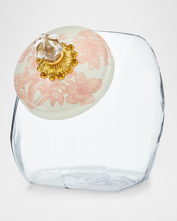 Cookie Jar with Sterling Check Lid