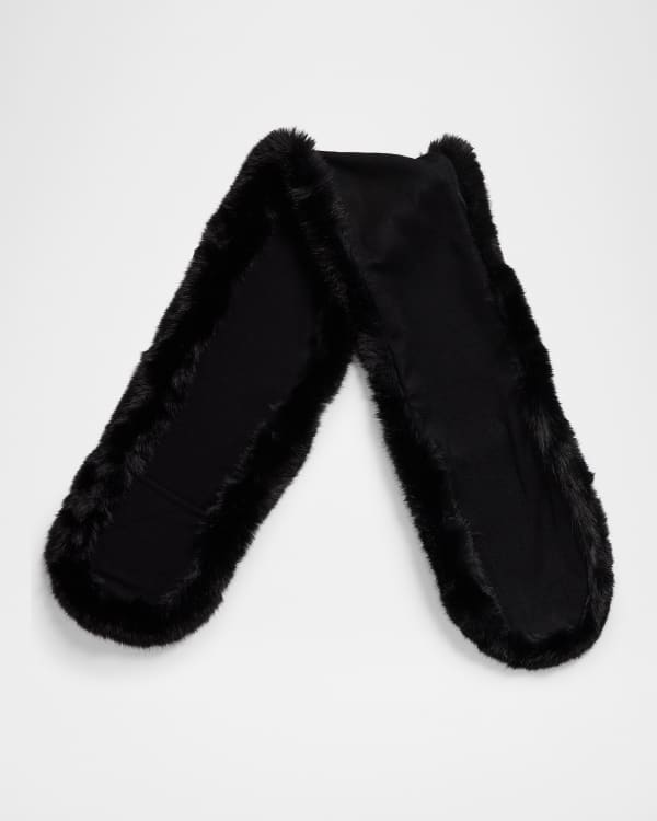 UGG Faux-Fur Pull-Through Scarf | Neiman Marcus
