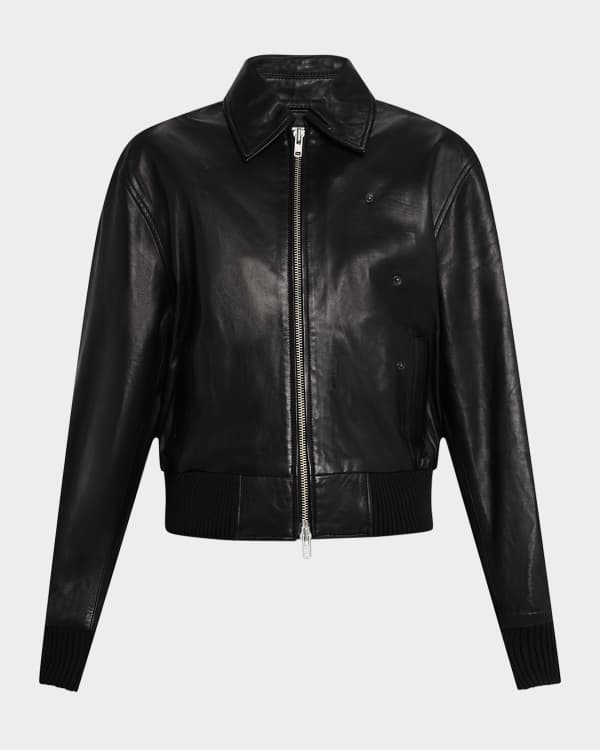 【関税&送料込】Rotate Birger Christensen Faux Leather Bombe ROTATE BIRGER CHRISTENSEN faux-leather Bomber Jacket | Black