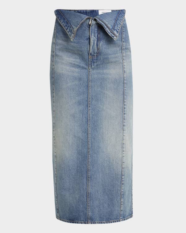 G-Star Denim A-Line Wrap Maxi Skirt | Neiman Marcus
