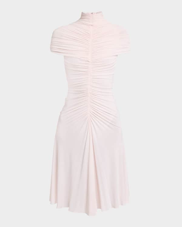 16ARLINGTON Minelli Strapless Midi Corset Dress w/ Feather