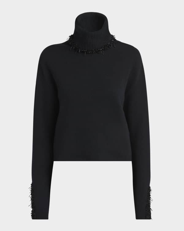 Ralph Lauren Collection Crest Logo Turtleneck Sweater | Neiman Marcus