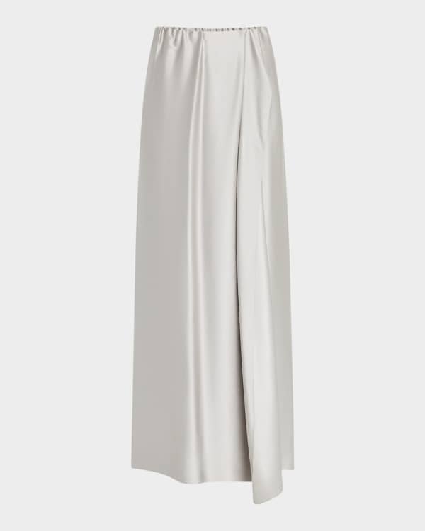 THE ROW Millie Large Pocket Maxi Wrap Skirt | Neiman Marcus