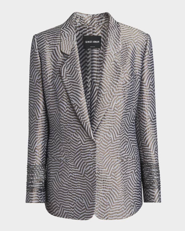 Etro Floral Brocade Single-Breasted Blazer | Neiman Marcus