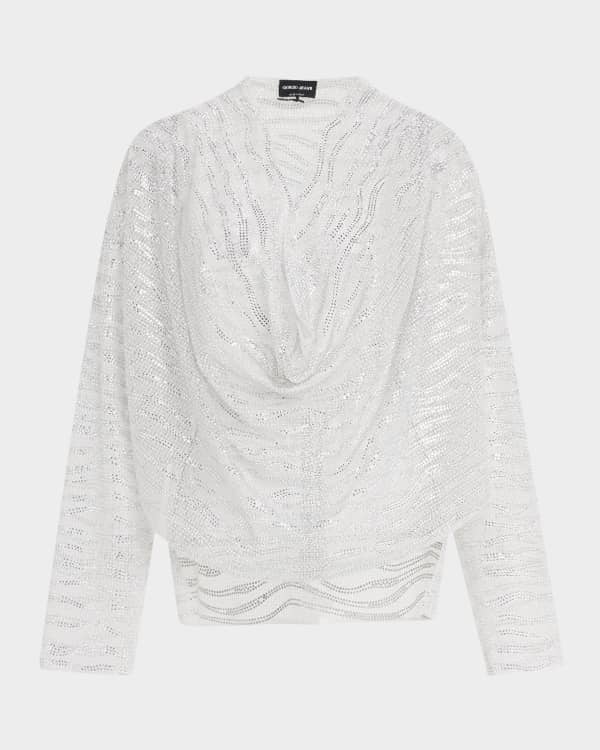 Khaite Collie Pleated Button-Front Top | Neiman Marcus