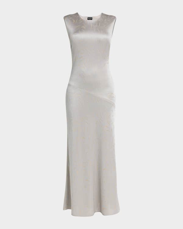 Camel Linen Maxi Slip Dress