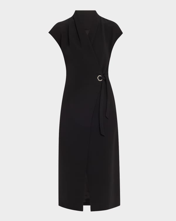 Jil Sander Sleeveless Midi A-Line Dress | Neiman Marcus