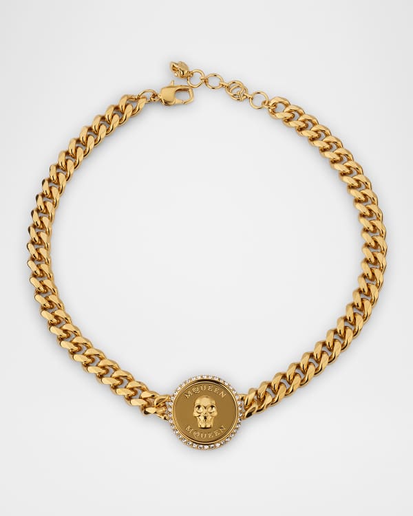 Rabanne XL Chain-Link Choker Necklace | Neiman Marcus